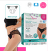 Masmi Majtki menstruacyjne ELEGANT niski stan, (rozmiary: S, M, L, XL) 100% certyfikowanej bawełny organicznej 1 szt.