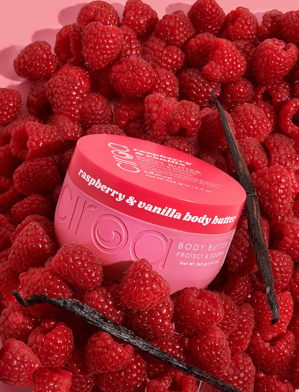 CIROA Beauty Masło łagodzące do ciała malina i wanilia 265g