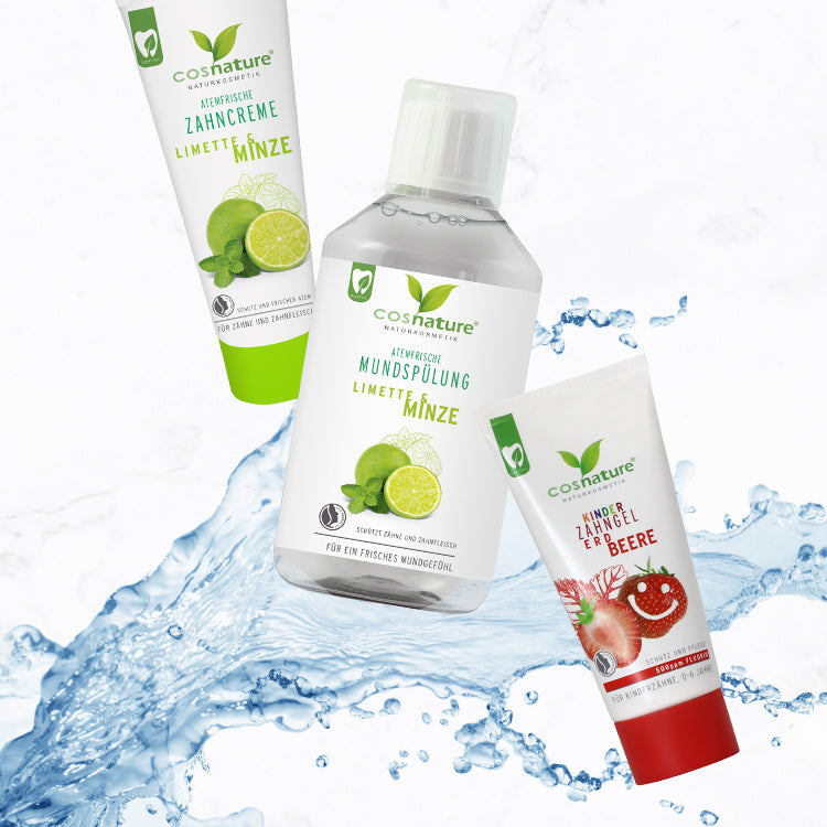 Cosnature DENT Naturalny płyn do płukania ust o smaku limonka-mięta 300 ml