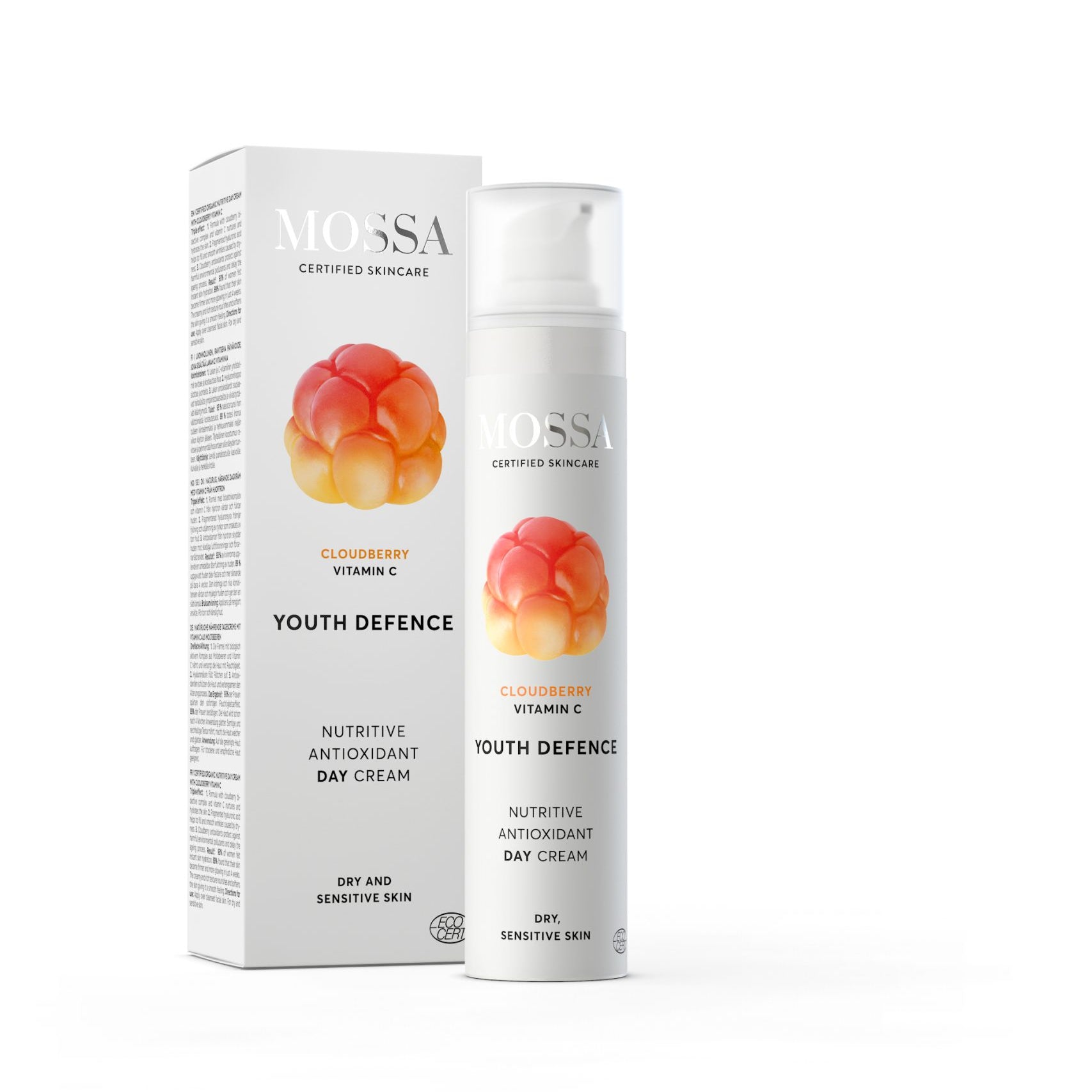 Odżywczy krem antyoksydacyjny na dzień z maliną moroszką Mossa by Madara 50 ml