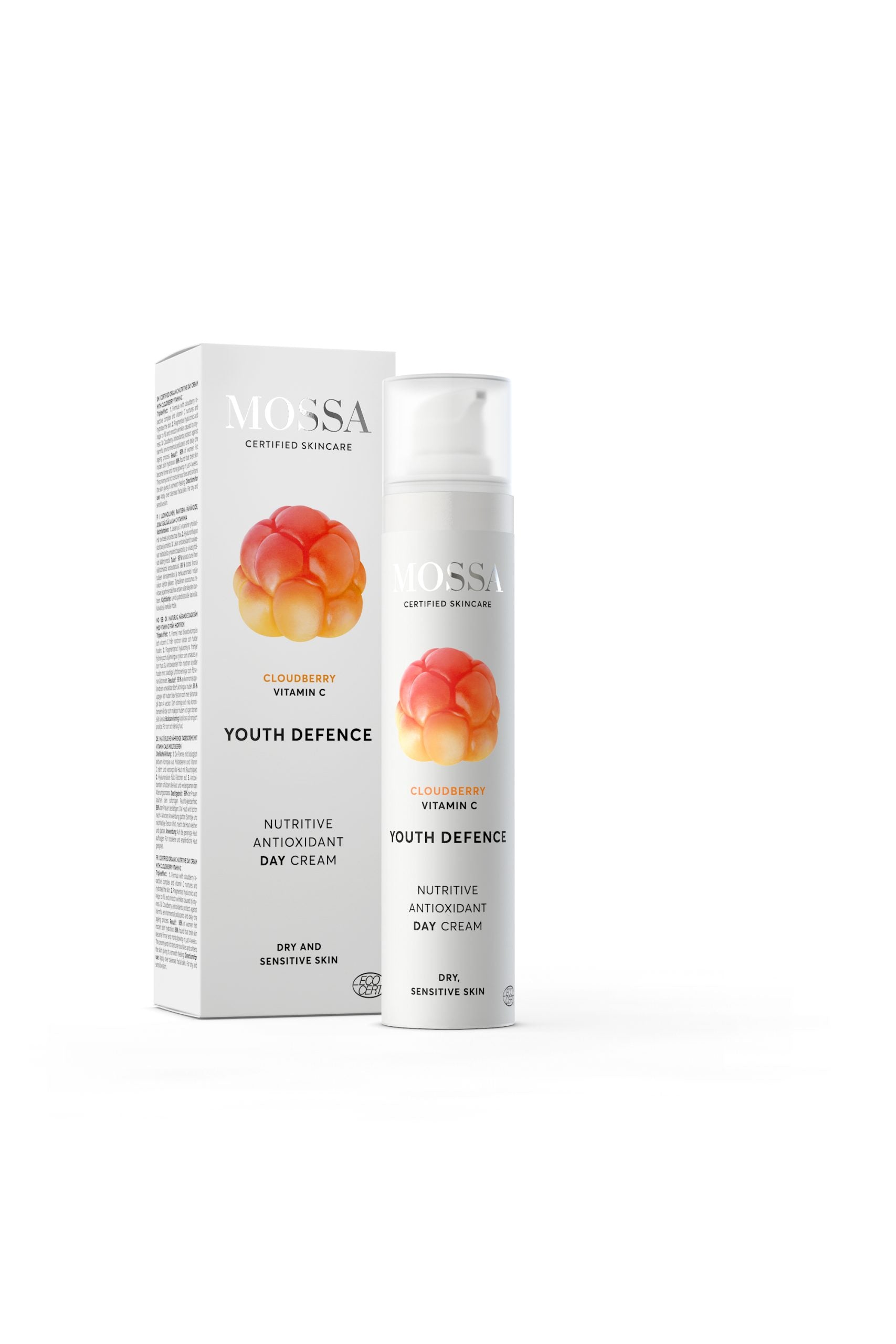 Odżywczy krem antyoksydacyjny na dzień z maliną moroszką Mossa by Madara 50 ml