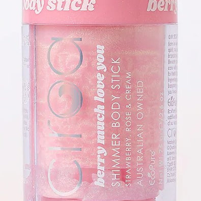 CIROA Beauty Stick nabłyszczający do twarzy i ciała truskawki & śmietanka & płatki róży 75 g