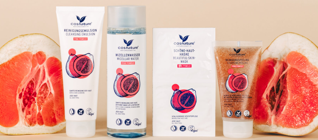 Cosnature BIO Naturalna emulsja oczyszczająca do twarzy z różowym pomelo 125 ml