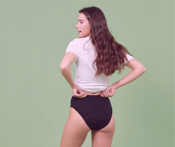 ZESTAW -5% 3x Masmi Majtki menstruacyjne ekologiczne CLASSIC wysoki stan 100% bawełna (rozmiary: S, M, L, XL) - zdjęcie 4