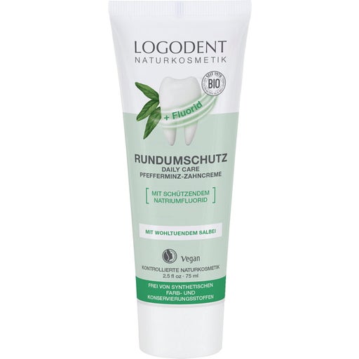 Logona COMPLETE PROTECTION Pasta do zębów z fluorem, miętą i organiczną szałwią 75ml