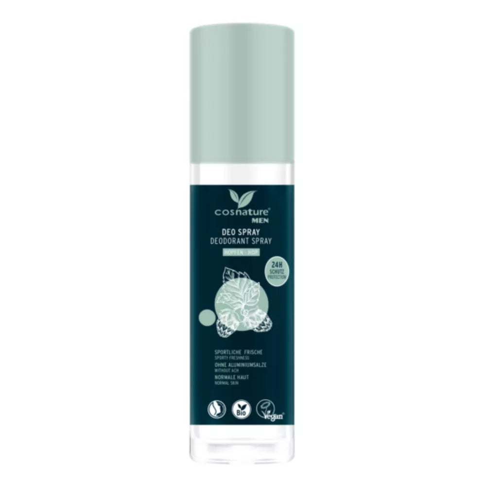 Cosnature BIO MEN 24h naturalny dezodorant w sprayu z wyciągiem z szyszek chmielu 75 ml
