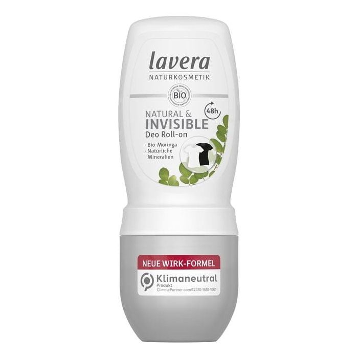 Natural & Invisible Dezodorant roll-on z moringą i minerałami Lavera 50 ml