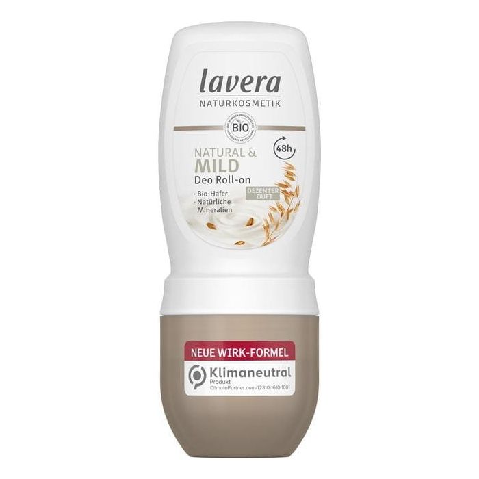 Natural & Mild Delikatny dezodorant roll-on z owsem i minerałami Lavera 50 ml