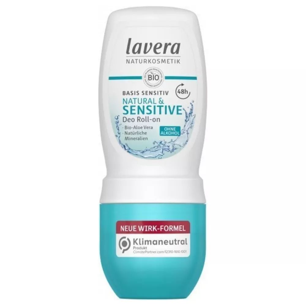 Dezodorant roll-on SENSITIVE z aloesem i minerałami Lavera 50 ml