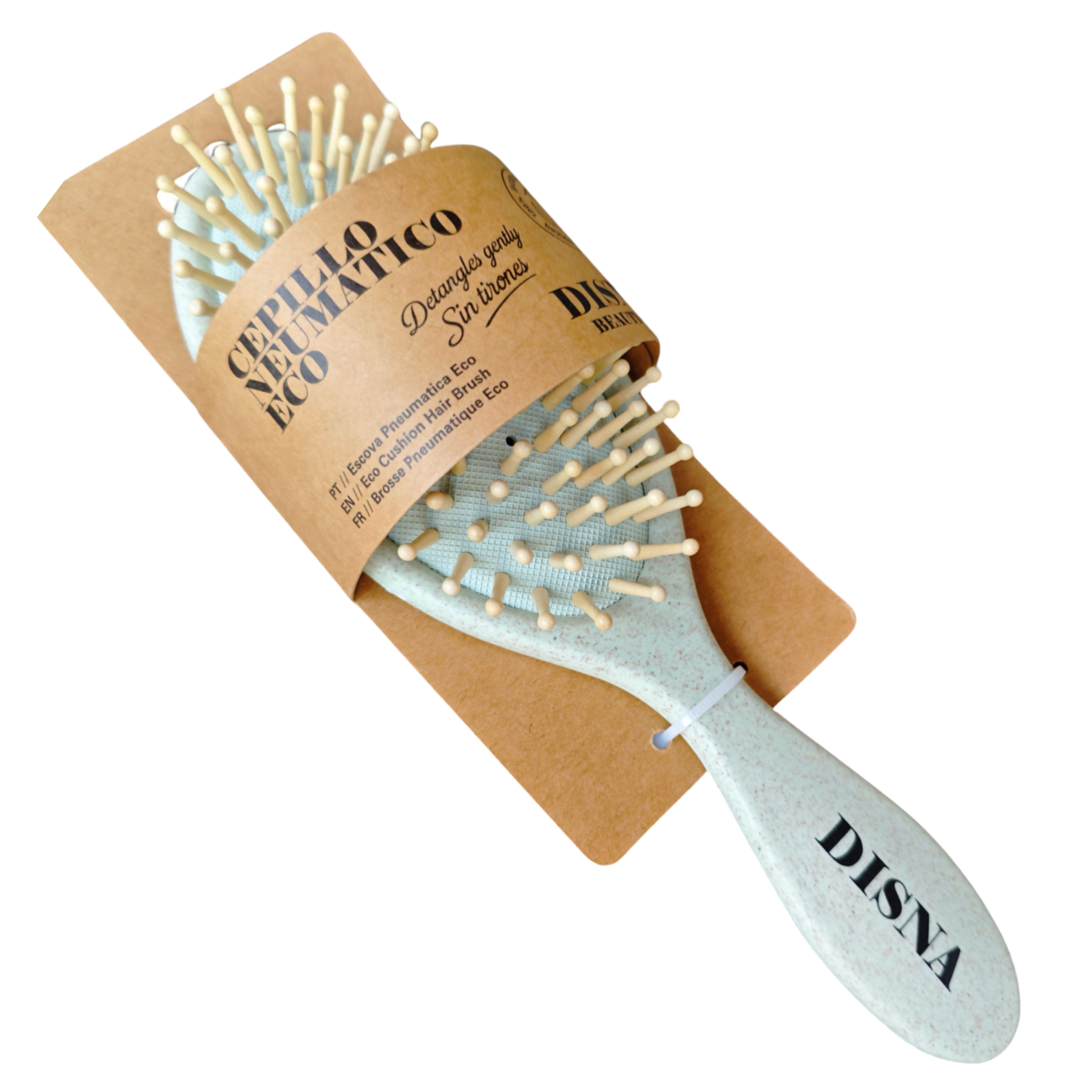 Disna Szczotka do włosów "PODUSZKA" ECO FRIENDLY (wykonana ze skrobi manioku i kukurydzy, biodegradowalna) 1 szt.