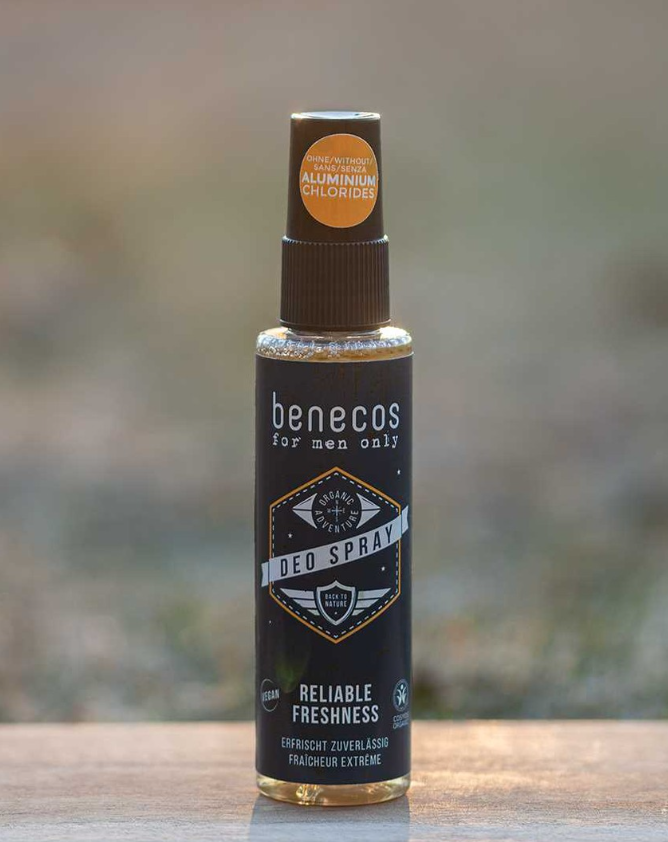 Benecos For men only Naturalny odświeżający deo spray dla mężczyzn 75 ml