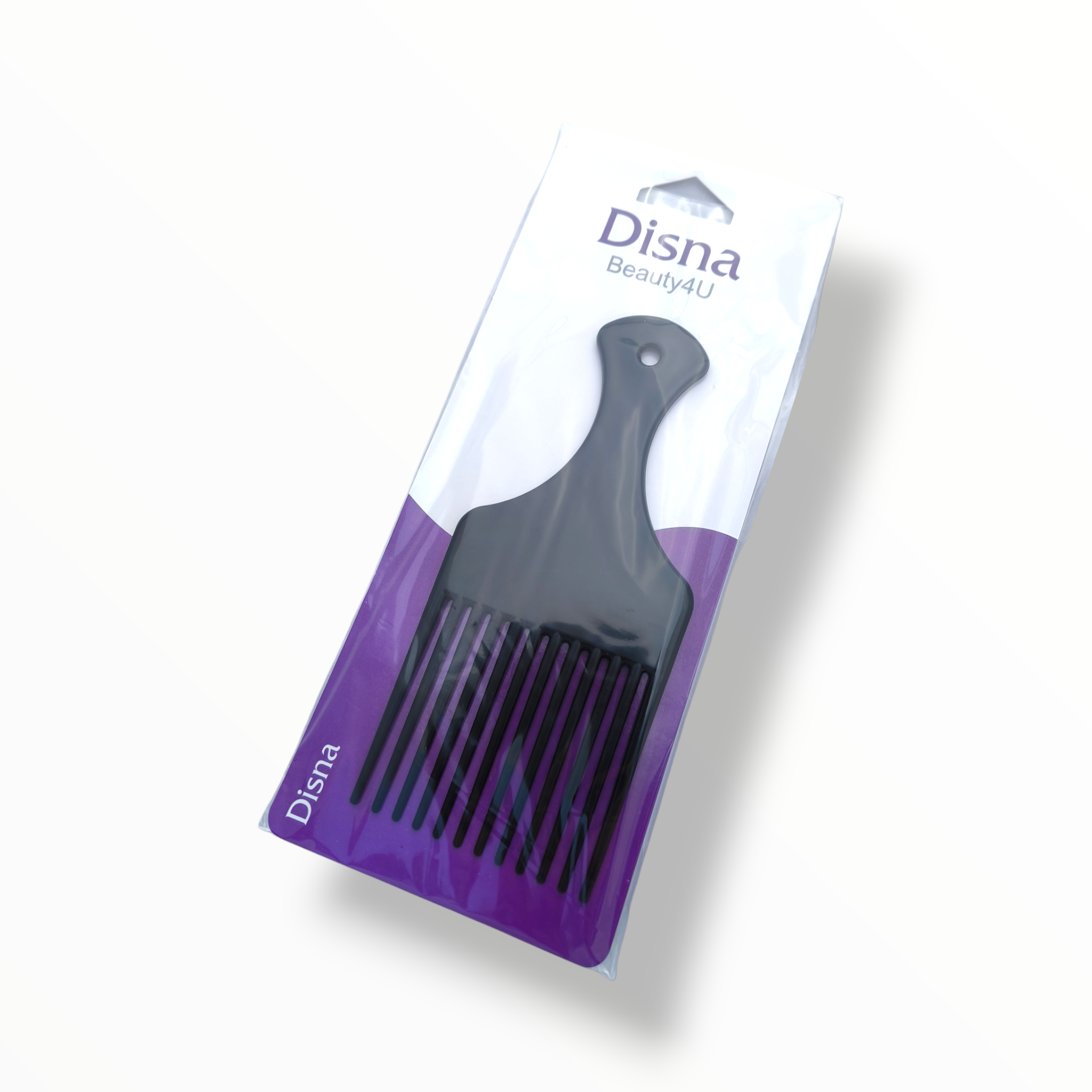 Disna Średniej wielkości grzebień do stylizacji fryzur afro, czarny 16,5 cm