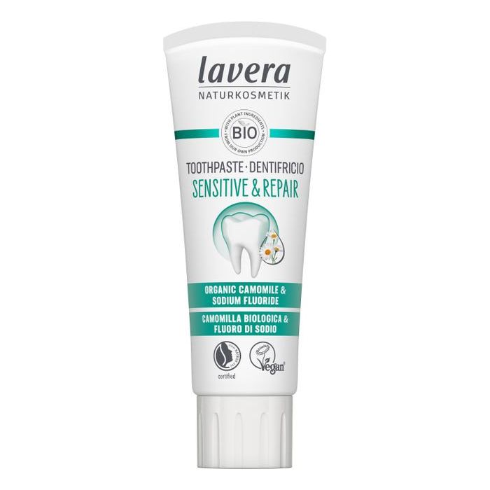 Pasta do wrażliwych zębów z rumiankiem i fluorem SENSITIVE Lavera 75 ml