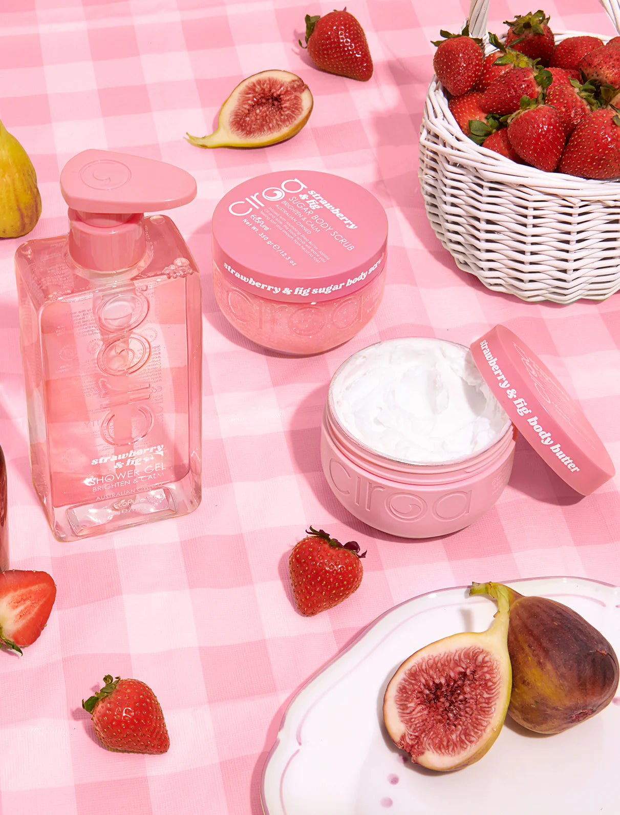 CIROA Beauty Masło rozjaśniające do ciała truskawka i figa 265g