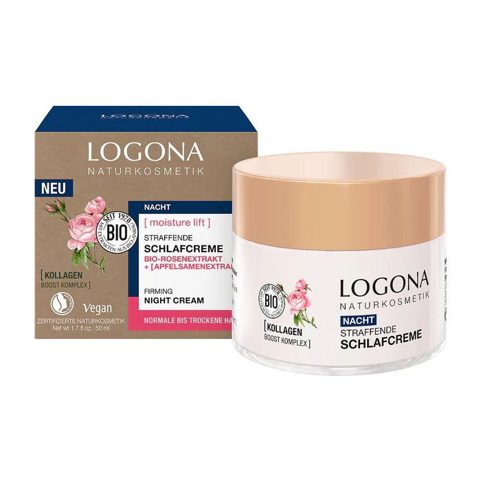 Krem liftingujący na noc z organiczną różą damasceńską Logona 50 ml