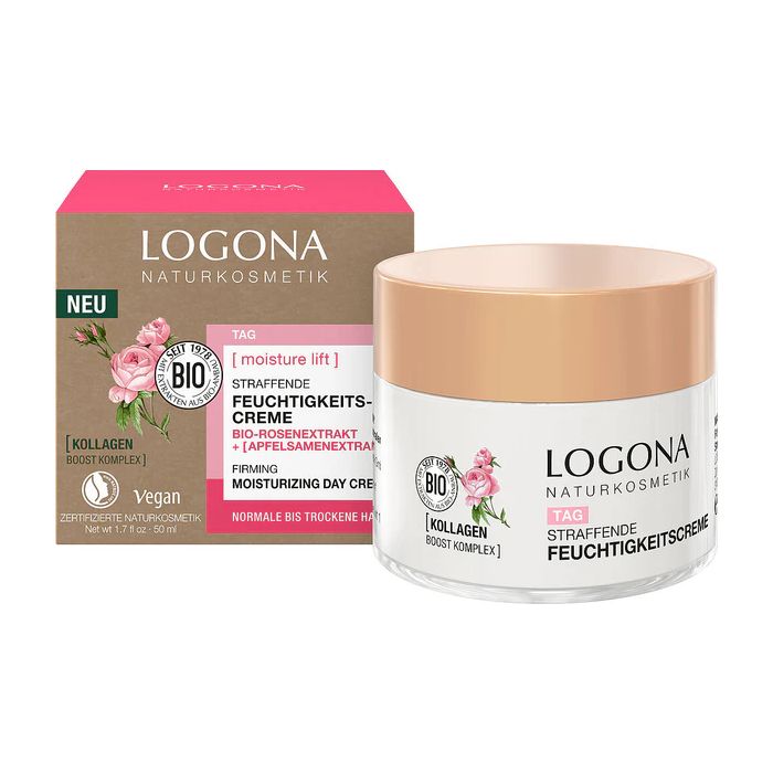 Krem liftingujący na dzień z organiczną różą damasceńską Logona 50 ml
