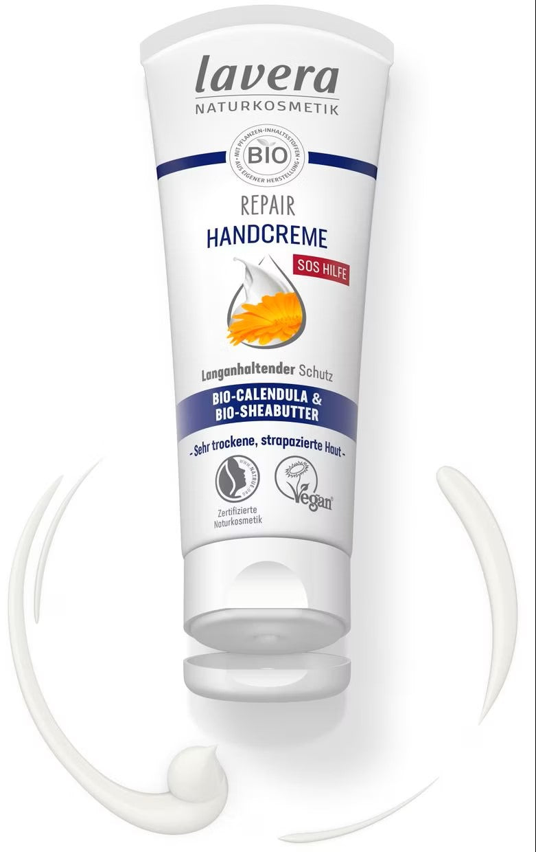 Krem do rąk naprawczy z nagietkiem i masłem shea SOS Lavera 75 ml - zdjęcie 2