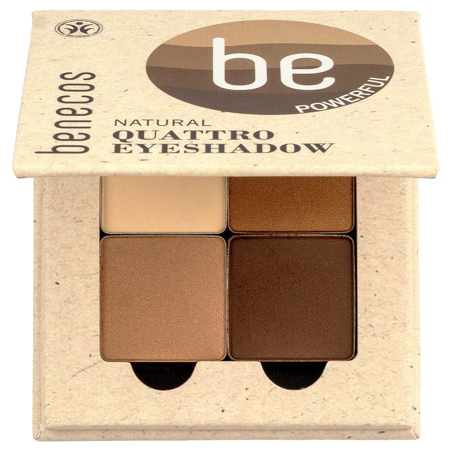 Benecos Paletka Quattro 4 naturalnych cieni do powiek - coffee &  cream