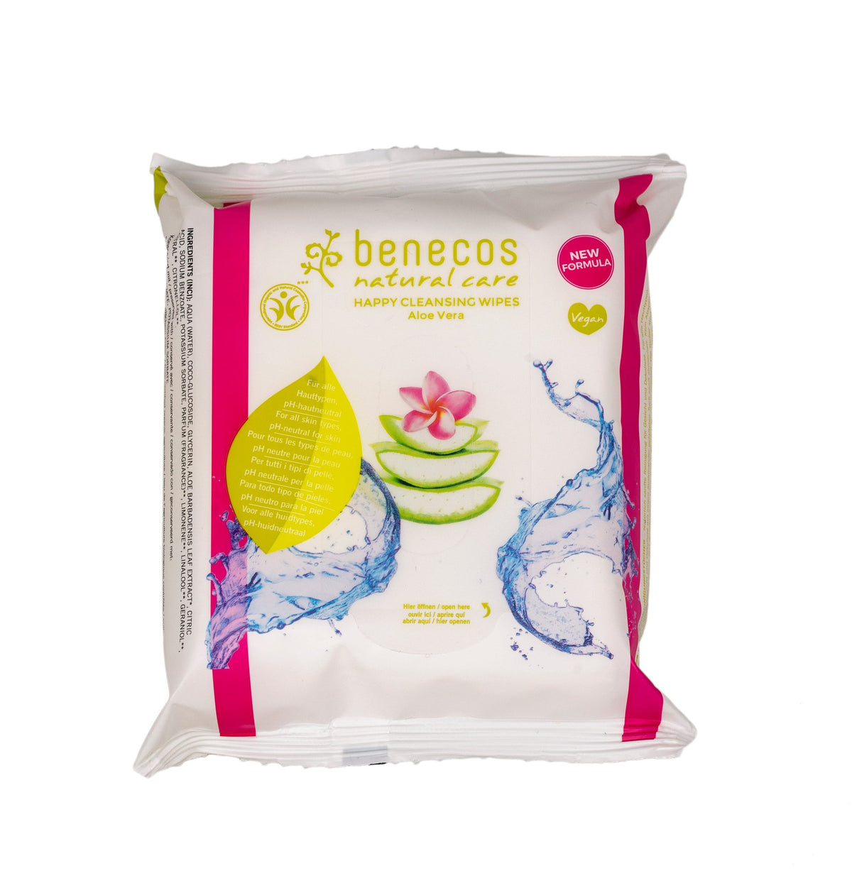Benecos Naturalne wilgotne chusteczki oczyszczające Aloes & Mango & Pomarańcza 16 szt.