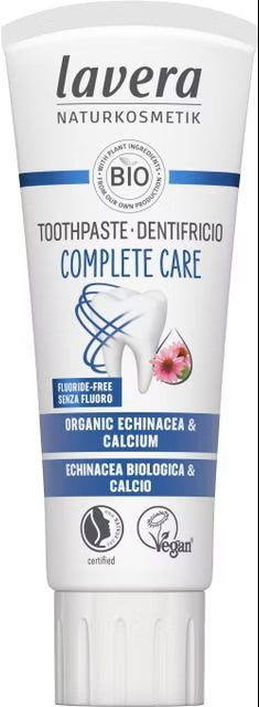 Pasta do zębów z echinaceą i wapniem bez fluoru COMPLETE CARE Lavera 75 ml