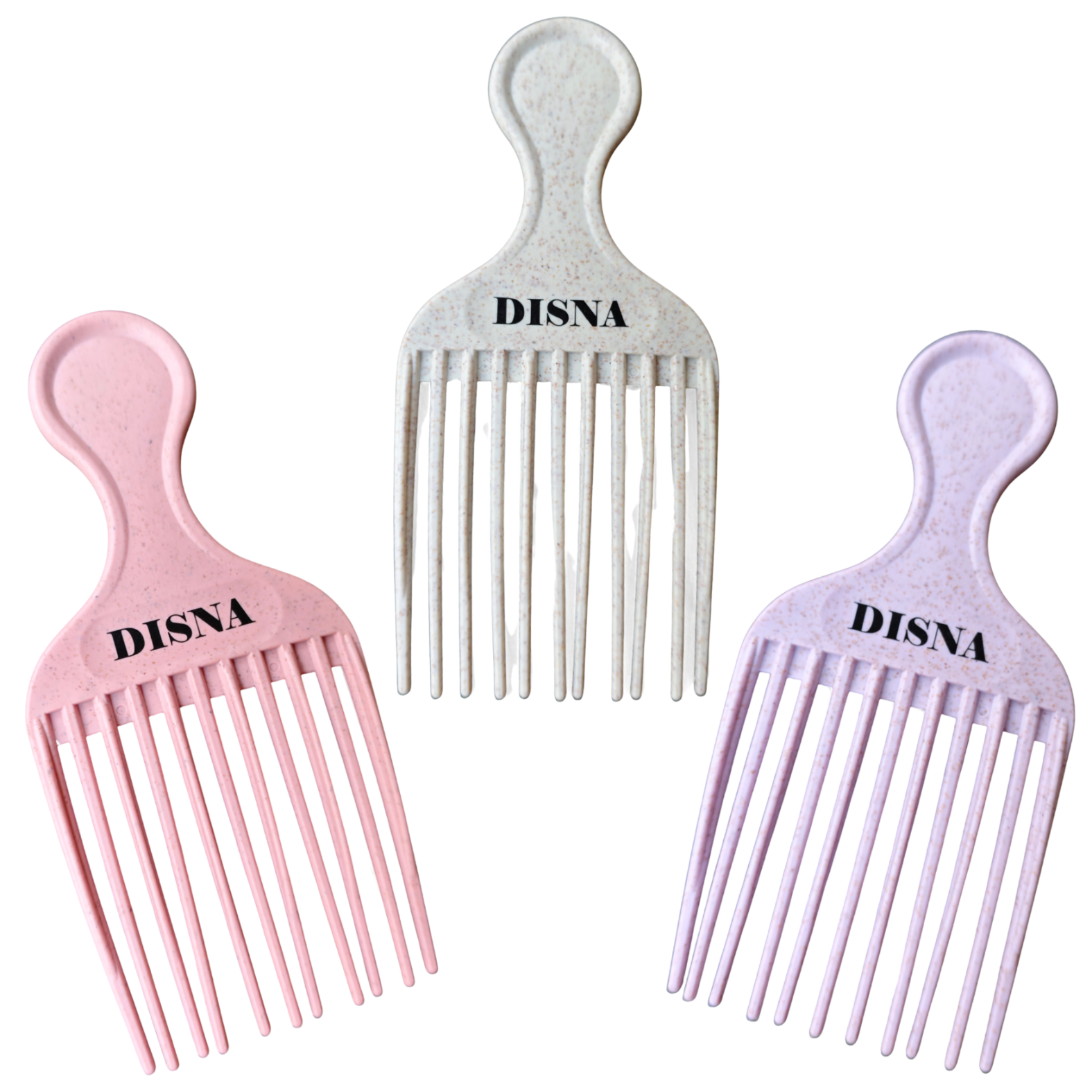 Disna Grzebień do fryzur afro ECO FRIENDLY (wykonany ze skrobi manioku i kukurydzy) 1 szt.