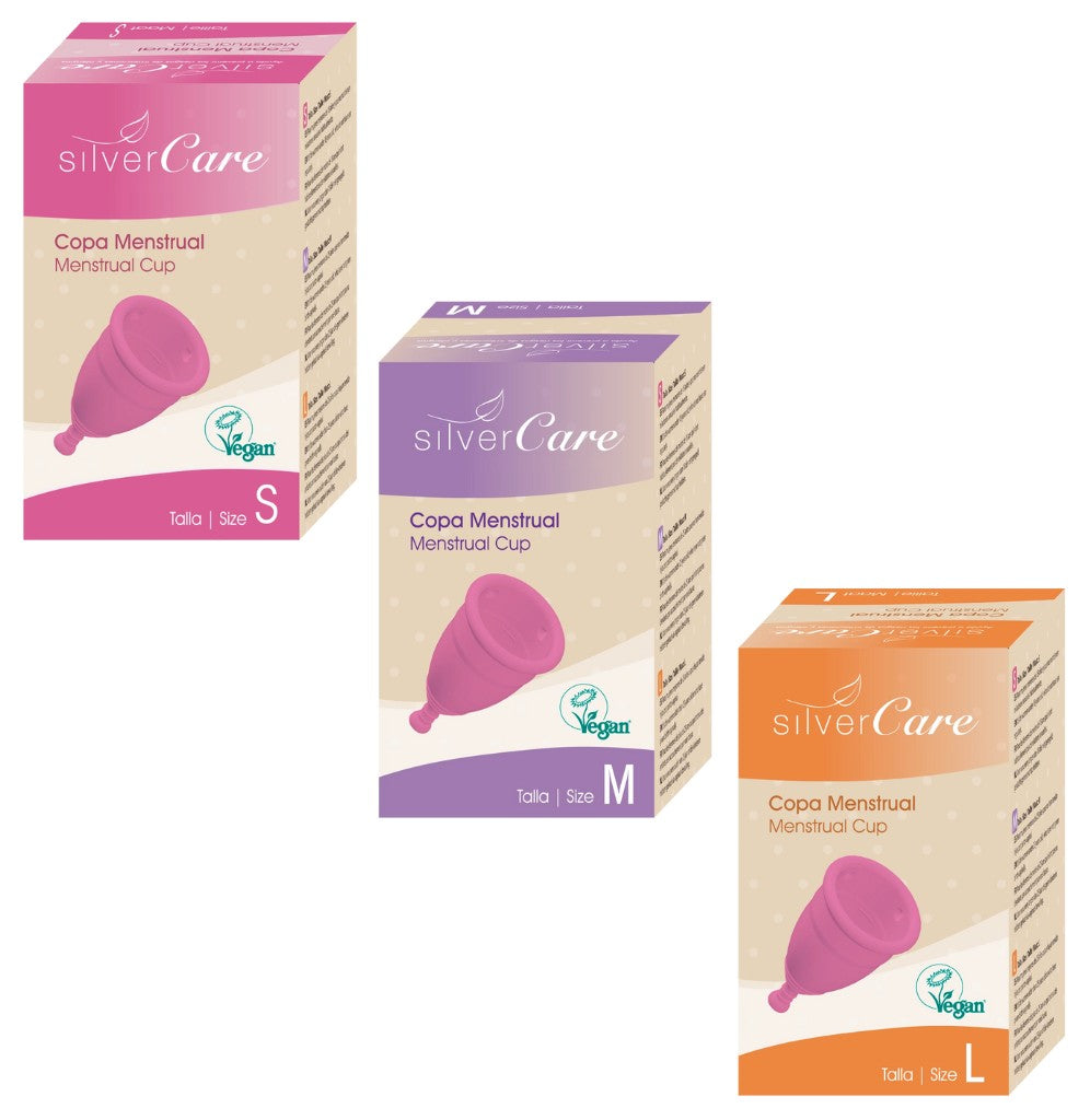 Silver Care Kubeczek menstruacyjny, różowy (rozmiary S, M i L) 1 szt. - zdjęcie 1