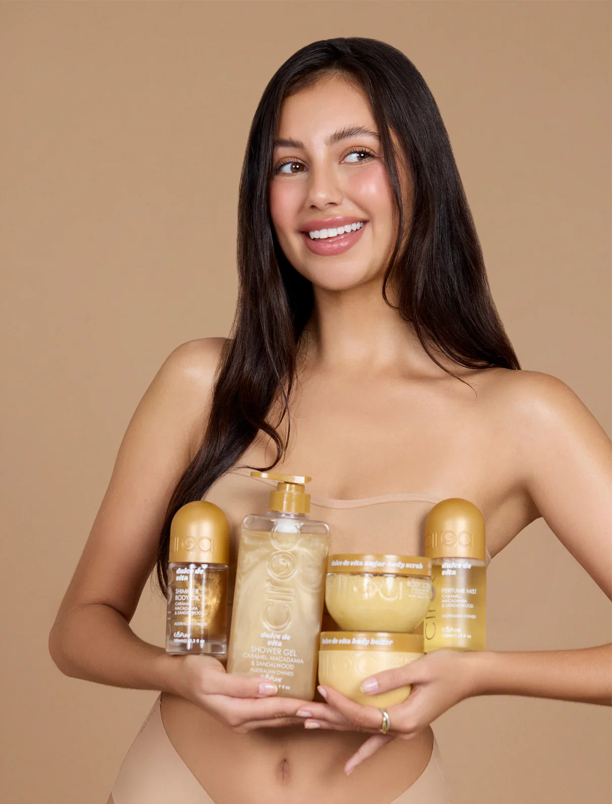 CIROA Beauty Perfumowana mgiełka do ciała karmel & makadamia & drzewo sandałowe 150 ml