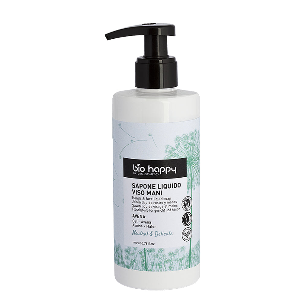 Bio Happy Delikatne mydło w płynie do twarzy i rąk Owies 200 ml