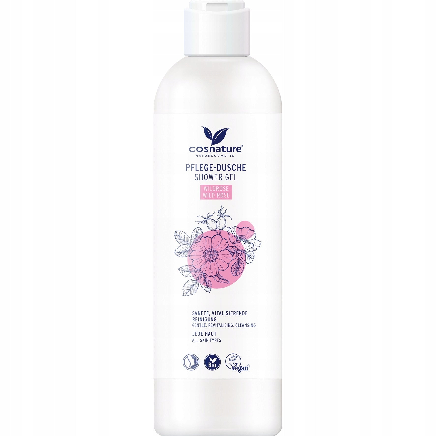 Cosnature BIO Naturalny nawilżający żel do kąpieli z dziką różą 250 ml