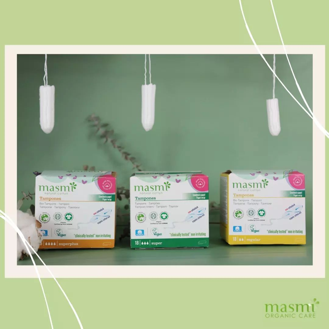 Tampony ekologiczne bawełniane SuperPlus (z aplikat.) Masmi 100% BIO 12szt - zdjęcie 12