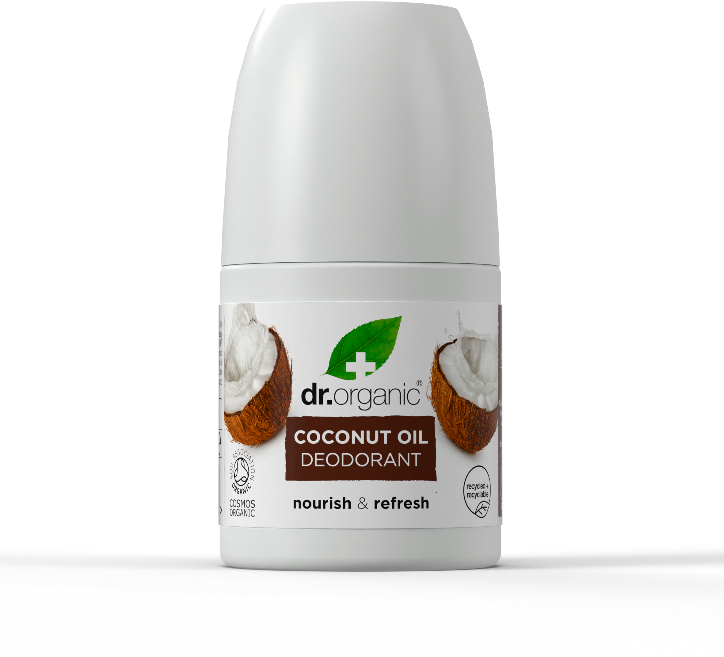 dr. organic Dezodorant roll-on do skóry wrażliwej z organicznym olejem kokosowym 50 ml