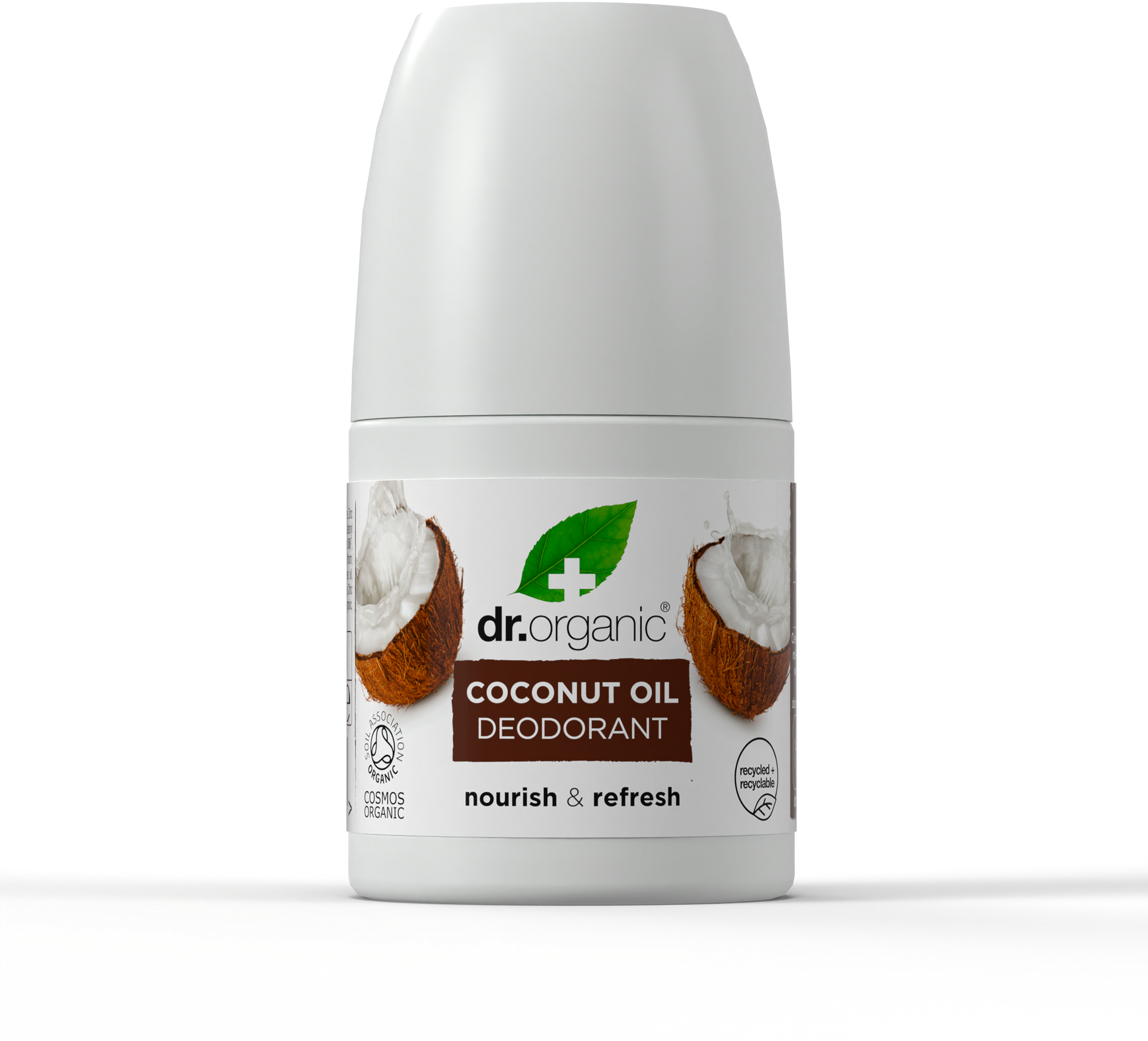 dr. organic Dezodorant roll-on do skóry wrażliwej z organicznym olejem kokosowym 50 ml