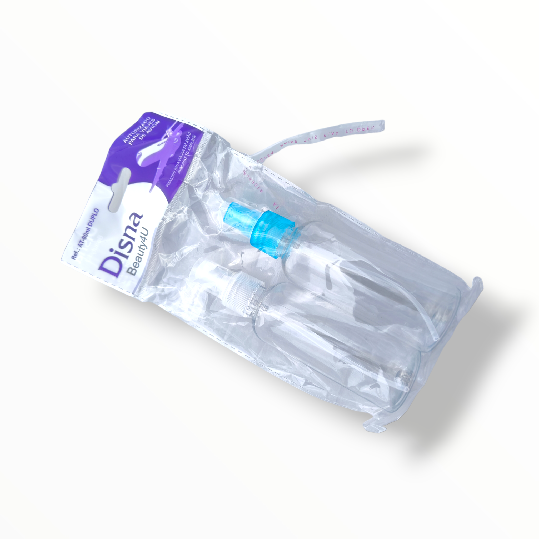 Disna Butelka plastikowa z atomizerem 80 ml 2 szt.