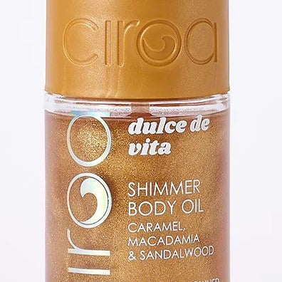 CIROA Beauty Olejek nabłyszczający do ciała karmel & makadamia & drzewo sandałowe 150 ml