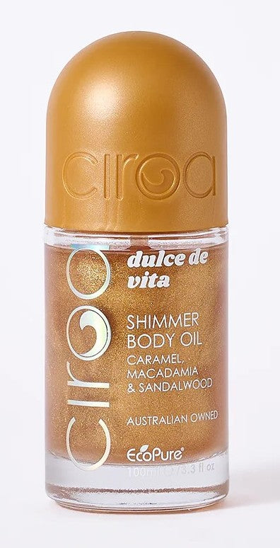 CIROA Beauty Olejek nabłyszczający do ciała karmel & makadamia & drzewo sandałowe 150 ml