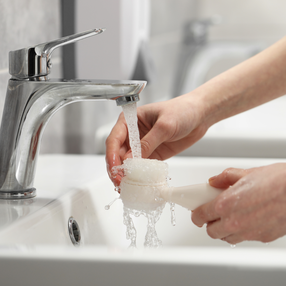 Disna Szczoteczka do mycia twarzy ECO FRIENDLY (wykonana ze skrobi manioku i kukurydzy, biodegradowalna) 1 szt.