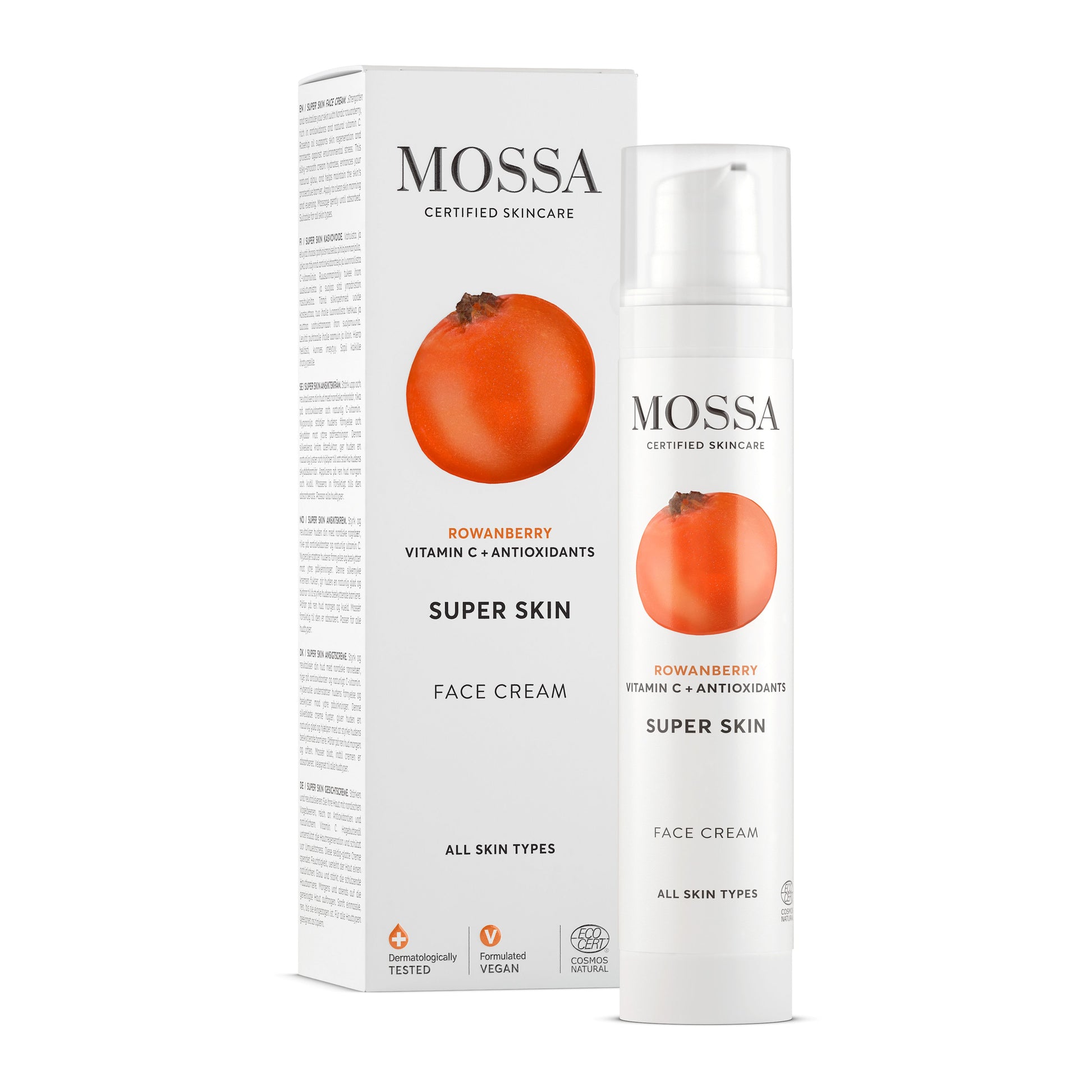 Mossa Luksusowy nawilżająco-rozświetlający krem z nordycką jarzębiną 50 ml