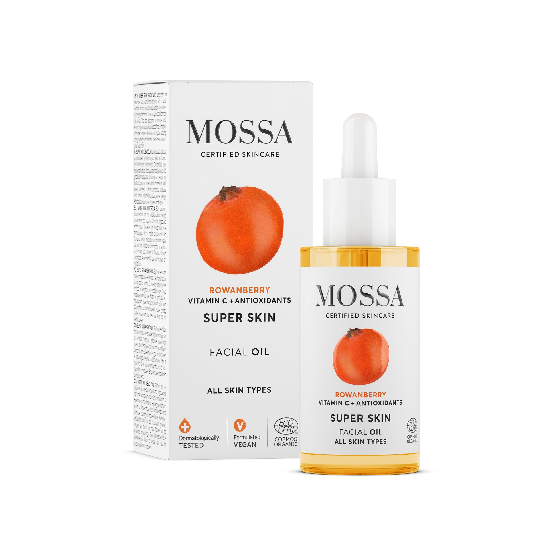 Mossa Luksusowy nawilżająco-rozświetlający olejek do twarzy z nordycką jarzębiną 30 ml