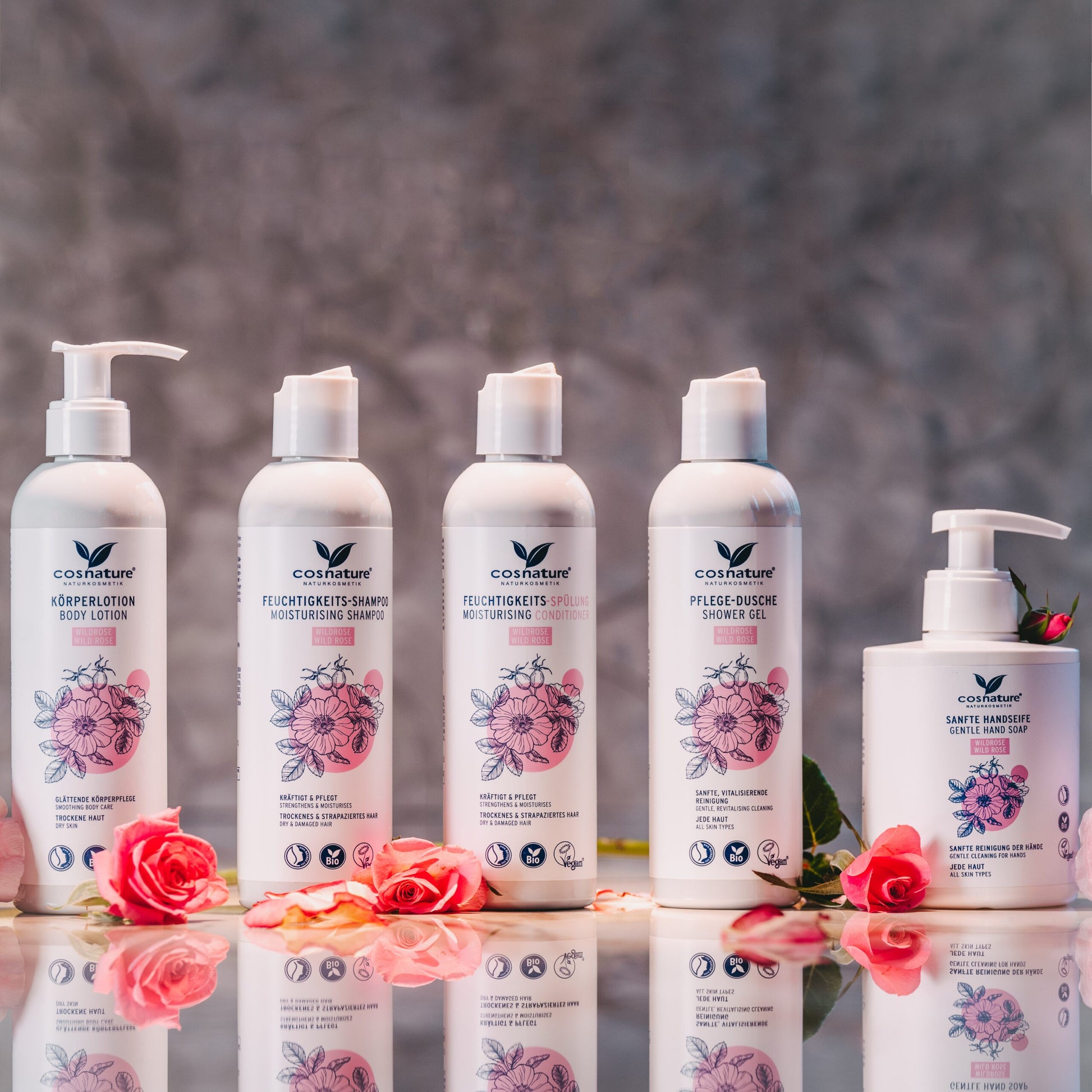 Cosnature BIO Naturalny nawilżający żel do kąpieli z dziką różą 250 ml