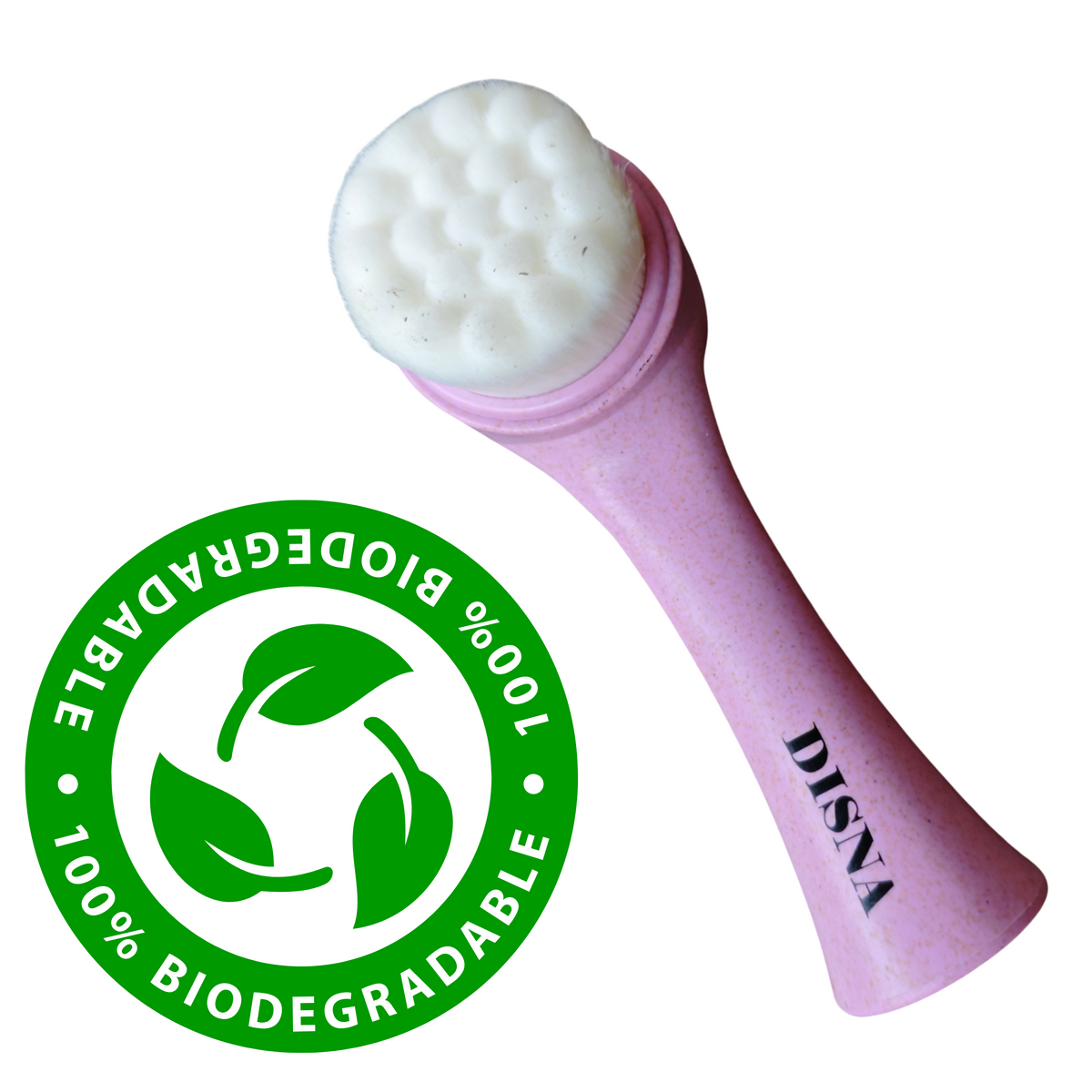 Disna Szczoteczka do mycia twarzy ECO FRIENDLY (wykonana ze skrobi manioku i kukurydzy, biodegradowalna) 1 szt.