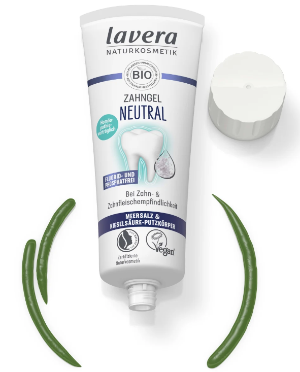 Żel do mycia zębów z solą morską i krzemionką NEUTRAL Lavera 75 ml - zdjęcie 4