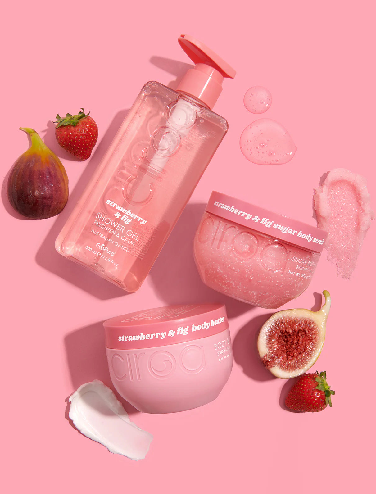 CIROA Beauty Masło rozjaśniające do ciała truskawka i figa 265g