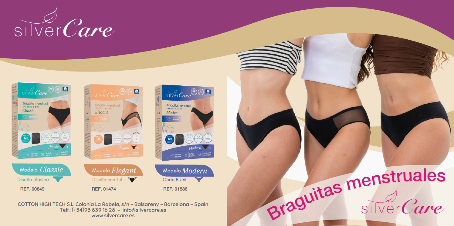 Silver Care Majtki menstruacyjne o podwójnej chłonności (120 g chłonności), niski stan (rozmiary S, M, L i XL) 1 szt. - zdjęcie 13