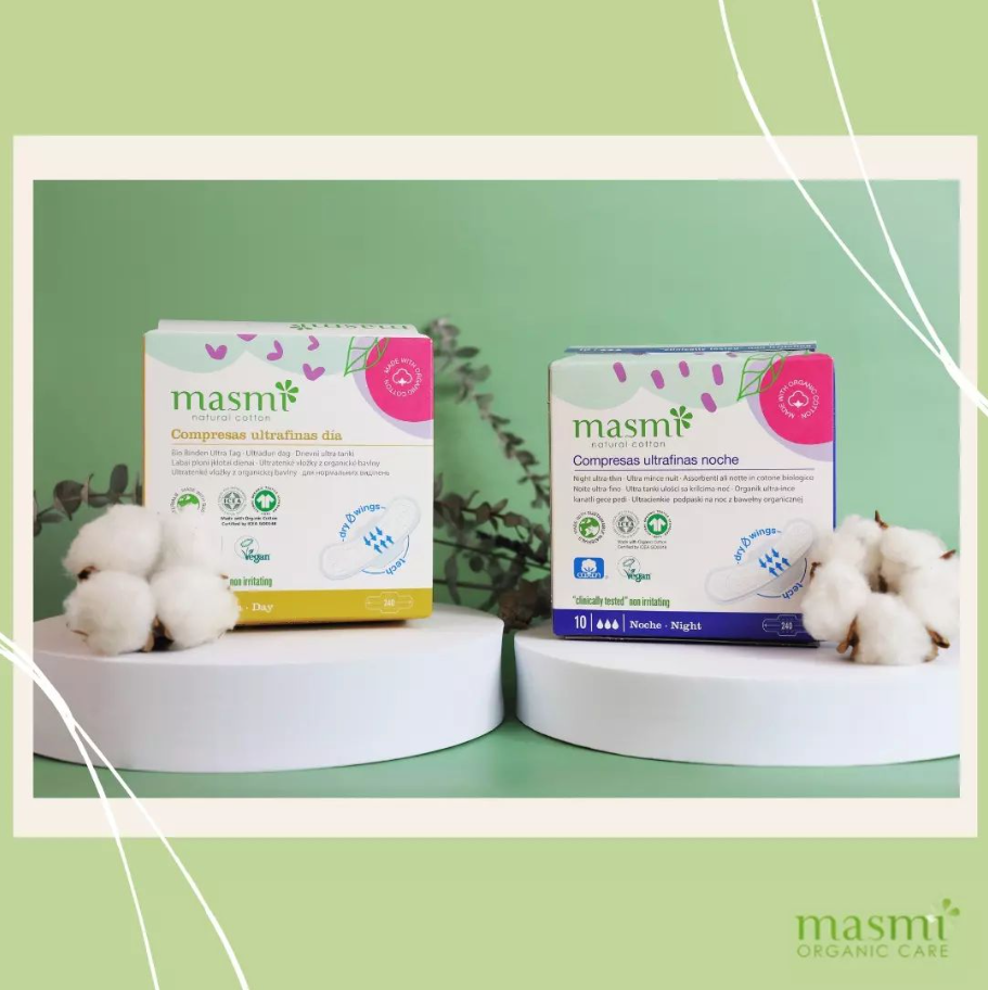 Podpaski ekologiczne klasyczne Masmi BIO 100% bawełny organicznej 16 szt. - zdjęcie 9