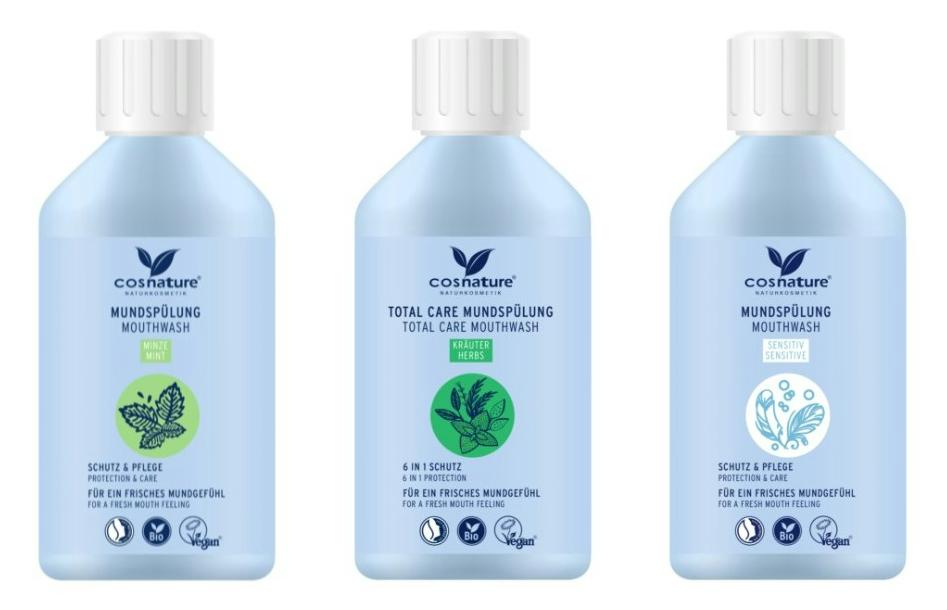 Cosnature BIO Naturalny płyn do płukania ust o smaku miętowym (z fluorem) 300 ml - zdjęcie 6