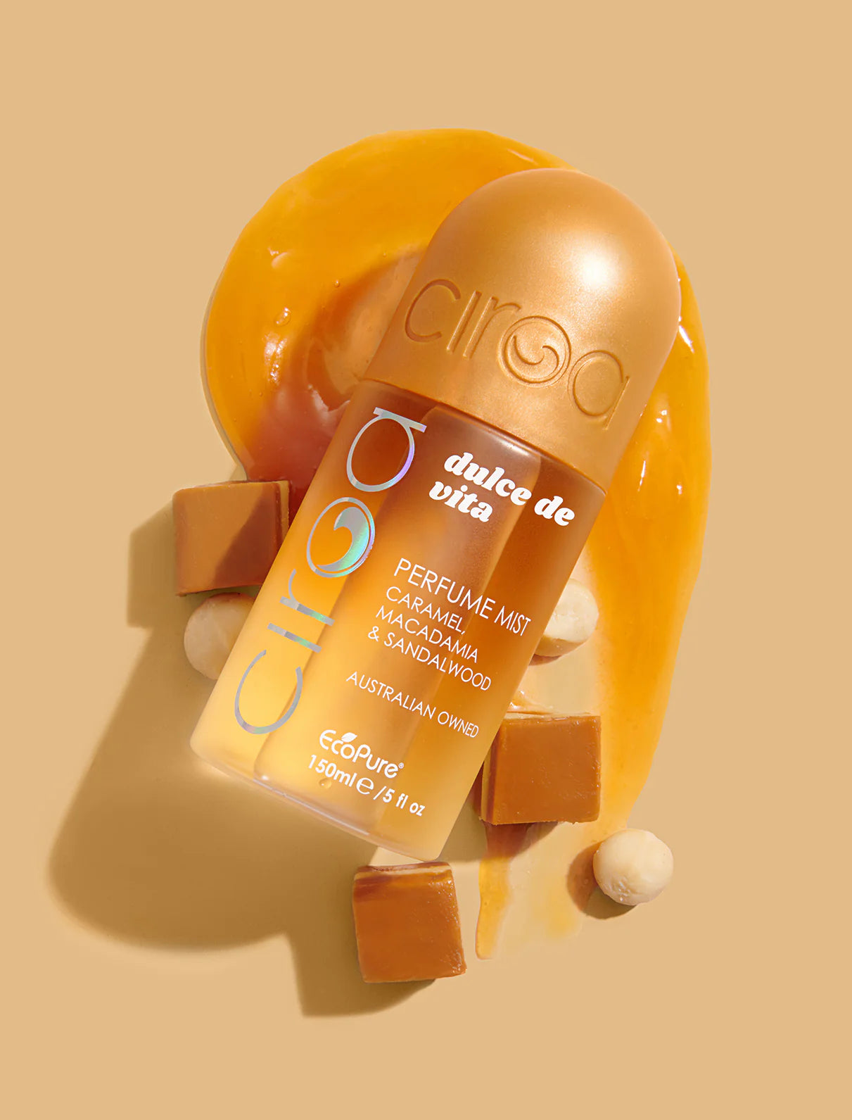 CIROA Beauty Perfumowana mgiełka do ciała karmel & makadamia & drzewo sandałowe 150 ml