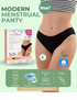 ZESTAW -5% 3x Masmi Majtki menstruacyjne ekologiczne MODERN 100% bawełna BIO (rozmiary: S, M, L, XL) - zdjęcie 2