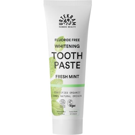 Pasta do zębów wybielająca z miętą bez fluoru FRESH MINT Urtekram 75 ml