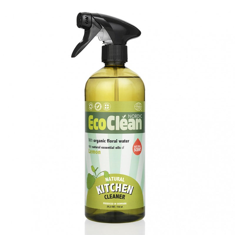EcoClean Cytrynowy płyn do odtłuszczania powierzchni w sprayu (melisa) 750 ml (polska etykieta)