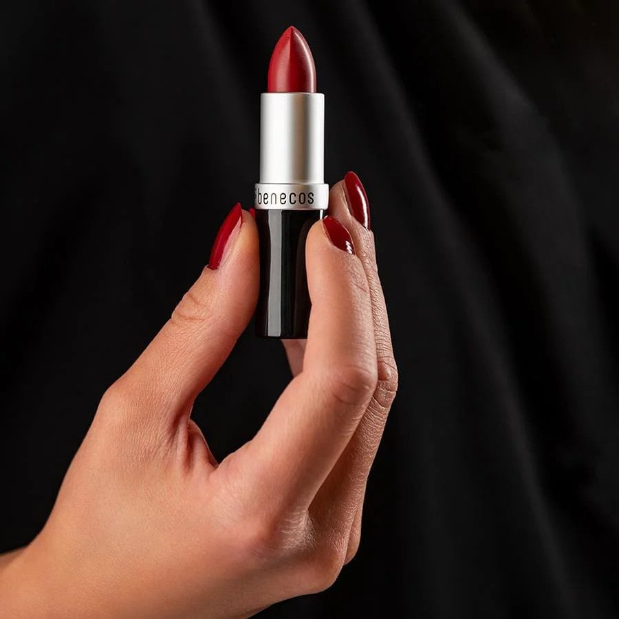 Benecos Naturalna kremowa szminka - Just Red - zdjęcie 3